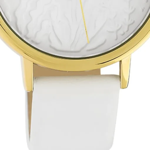 Oozoo Damen Armbanduhr Timepieces C10601 Analog Leder weiß UOC10601