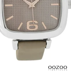 Oozoo Damen Armbanduhr Timepieces Analog Leder beige UOC9182A