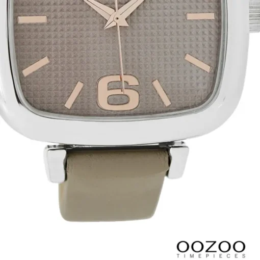 Oozoo Damen Armbanduhr Timepieces Analog Leder beige UOC9182A