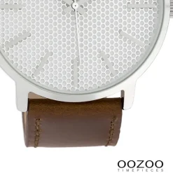 Oozoo Damen Armbanduhr Timepieces Analog Leder braun UOC10035