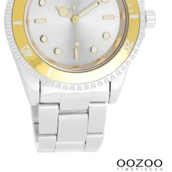 Oozoo Damen Armbanduhr Timepieces Analog Edelstahl silber UOC11145