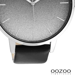 Oozoo Damen Armbanduhr Timepieces Analog Leder schwarz UOC10834