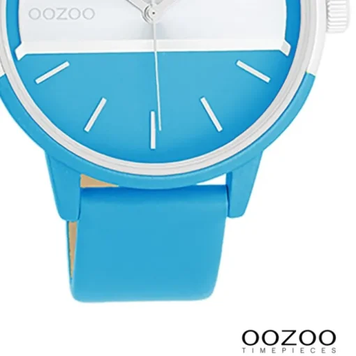 Oozoo Damen Armbanduhr Timepieces Analog Leder blau UOC11188