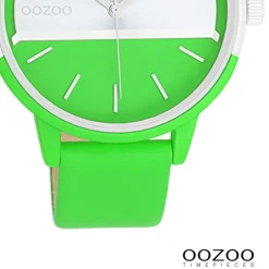 Oozoo Damen Armbanduhr Timepieces Analog Leder grün UOC11189