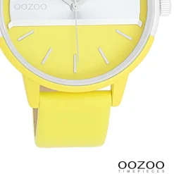 Oozoo Damen Armbanduhr Timepieces Analog Leder gelb UOC11191