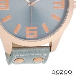 Oozoo Damen Armbanduhr Timepieces Analog Leder grau UOC1104A