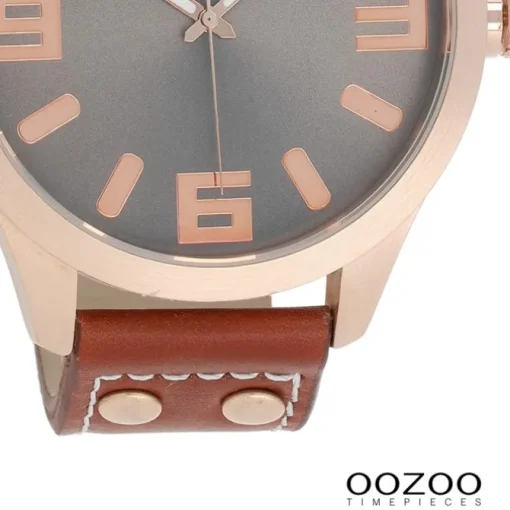 Oozoo Damen Armbanduhr Timepieces Analog Leder braun UOC1106A