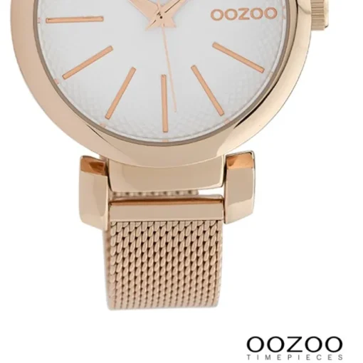 Oozoo Damen Armbanduhr Timepieces Analog Metall rosegold UOC10127