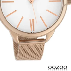 Oozoo Damen Armbanduhr Timepieces Analog Metall rosegold UOC10135