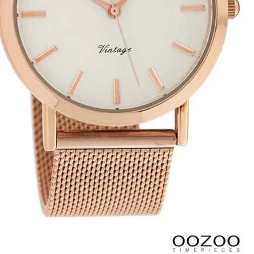 Oozoo Damen Armbanduhr Timepieces Analog Metall rosegold UOC9993A