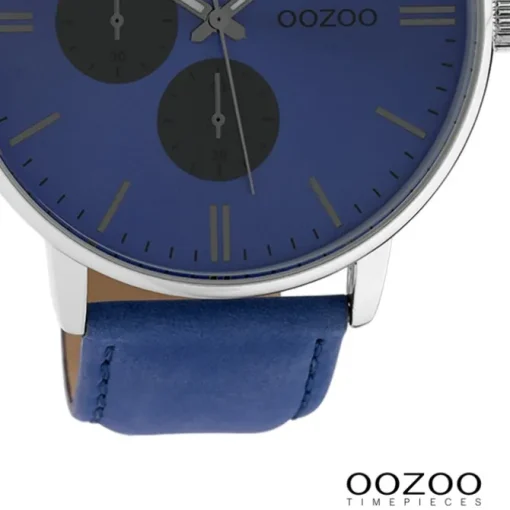 Oozoo Damen Armbanduhr Timepieces Analog Leder blau UOC10310