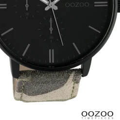Oozoo Damen Armbanduhr Timepieces Analog Leder grün braun UOC10312