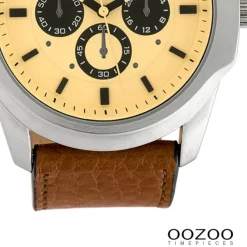 Oozoo Damen Armbanduhr Timepieces Analog Leder braun UOC10316