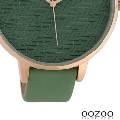 Oozoo Damen Armbanduhr Timepieces Analog Leder grün UOC10407