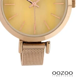 Oozoo Damen Armbanduhr Timepieces Analog Metall rosegold UOC10470