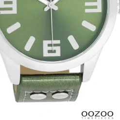 Oozoo Damen Armbanduhr Timepieces Analog Leder grün UOC1081A