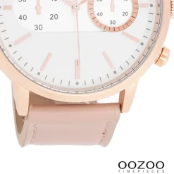Oozoo Damen Armbanduhr Timepieces Analog Leder rosa UOC9056A