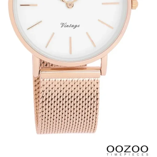 Oozoo Damen Armbanduhr Timepieces Analog Metall rosegold UOC9919A