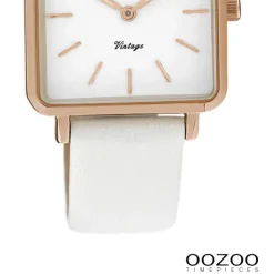 Oozoo Damen Armbanduhr Timepieces Analog Metall weiß UOC9941A