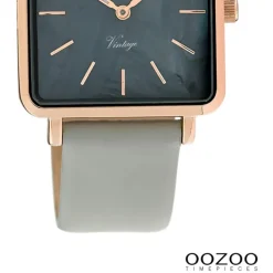 Oozoo Damen Armbanduhr Timepieces Analog Metall dunkelgrau UOC9947A