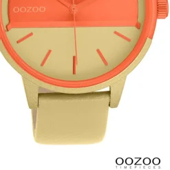 Oozoo Damen Armbanduhr Timepieces Analog Lederband olivgrün UOC11457