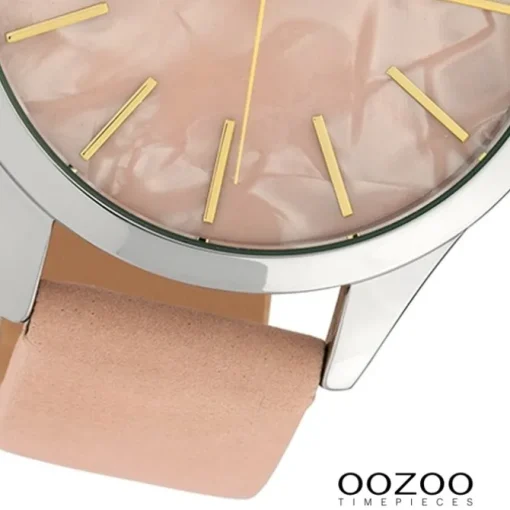 Oozoo Damen Armbanduhr Timepieces C10072 Quarzwerk Leder rosa UOC10072