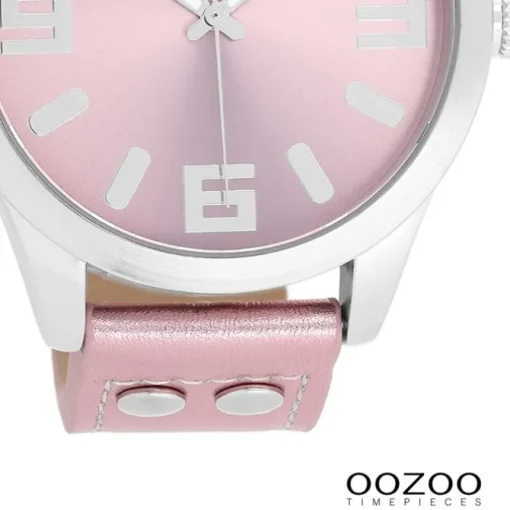 Oozoo Damen Armbanduhr Timepieces Analog Leder rosa UOC1083A