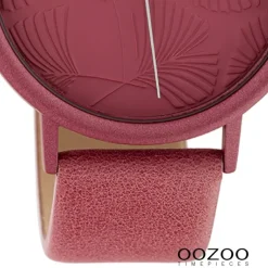 Oozoo Damen Armbanduhr Timepieces C10396 Quarz Leder altrosa UOC10396