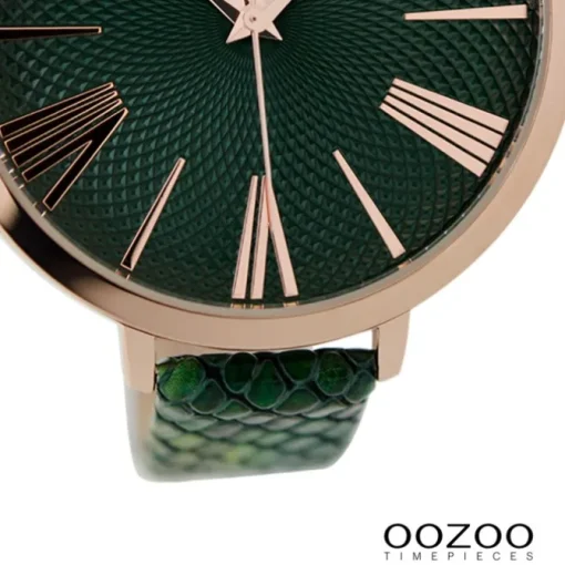 Oozoo Damen Armbanduhr Timepieces Analog Leder grün UOC9216A