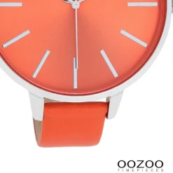 Oozoo Damen Armbanduhr Timepieces Analog Leder orange UOC11071