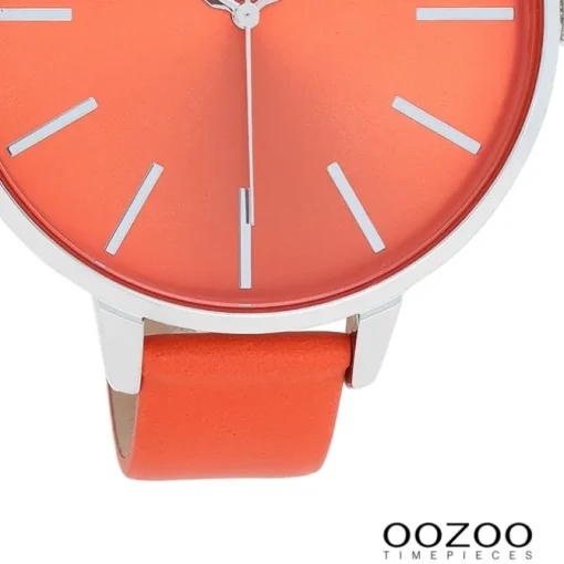 Oozoo Damen Armbanduhr Timepieces Analog Leder orange UOC11071
