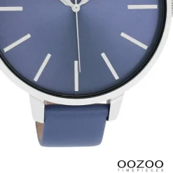 Oozoo Damen Armbanduhr Timepieces Analog Leder dunkelblau UOC11074