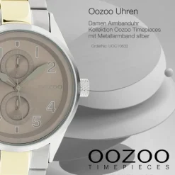 Oozoo Damen Armbanduhr Timepieces Analog Metall silber gold UOC10632
