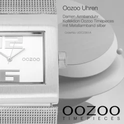 Oozoo Damen Armbanduhr Timepieces Analog Metall silber UOC2361A