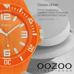 Oozoo Damen Armbanduhr Timepieces Analog Silikon orange UOC4333A