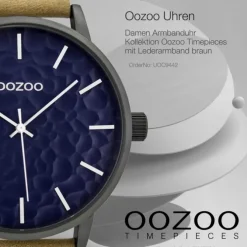 Oozoo Damen Armbanduhr Timepieces C9442 Analog Leder braun UOC9442