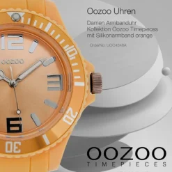 Oozoo Damen Armbanduhr Timepieces Analog Silikon orange UOC4348A