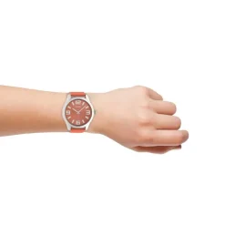 Oozoo Damen Armbanduhr Timepieces C10675 Analog Leder orange UOC10675