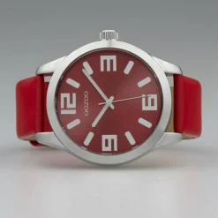 Oozoo Damen Armbanduhr Timepieces C10237 Analog Leder rot UOC10237