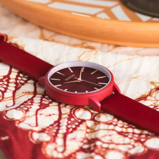 Oozoo Damen Armbanduhr Timepieces C10618 Analog Leder rot UOC10618