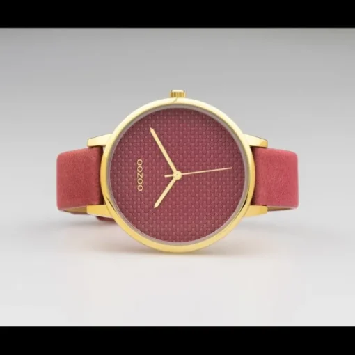 Oozoo Damen Armbanduhr Timepieces C10591 Analog Leder rosa UOC10591