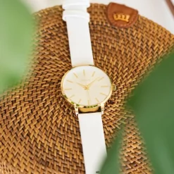 Oozoo Damen Armbanduhr Timepieces C10611 Analog Leder weiß UOC10611
