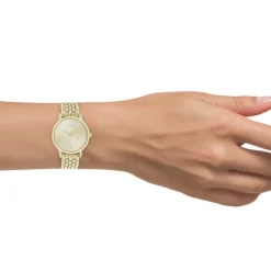 Oozoo Damen Armbanduhr Timepieces C11028 Analog Edelstahl gold UOC11028