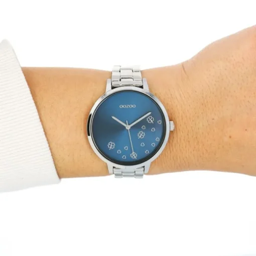 Oozoo Damen Armbanduhr Timepieces Analog Edelstahl silber UOC11121
