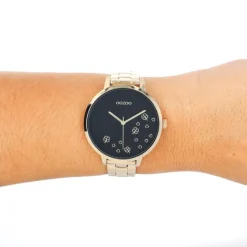 Oozoo Damen Armbanduhr Timepieces Analog Edelstahl gold UOC11124