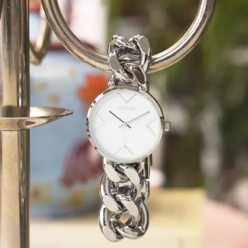 Oozoo Damen Armbanduhr Timepieces Analog Edelstahl silber UOC11125