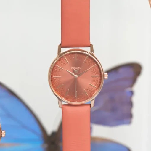 Oozoo Damen Armbanduhr Timepieces C10934 Analog Leder rot UOC10934
