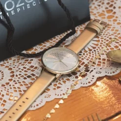 Oozoo Damen Armbanduhr Timepieces C11035 Analog Leder gold UOC11035