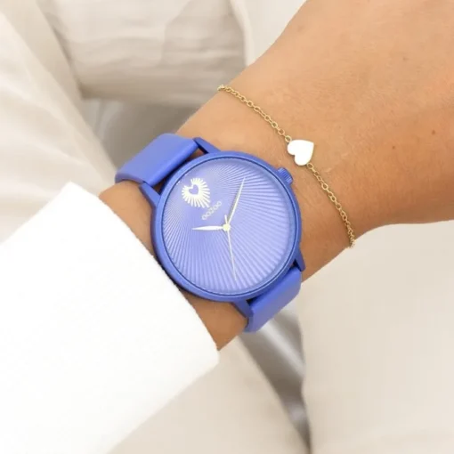 Oozoo Damen Armbanduhr Timepieces Analog Leder blau UOC11246