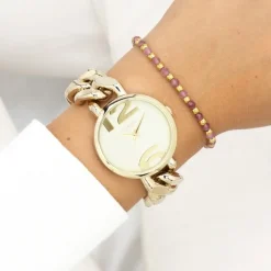 Oozoo Damen Armbanduhr Timepieces Analog Metall gold UOC11263